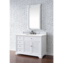 James Martin Vanities Savannah 48" Bright White Single Vanity - 238-104-V48-BW-3AF