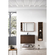 James Martin Vanities Milan 35.4" Square Cube Mirror - 803-M35.4-GW