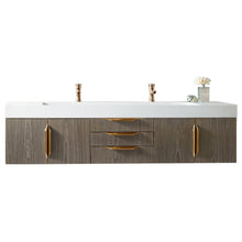 James Martin Vanities Mercer Island 72" Double Vanity - 389-V72D-AGR-G-DGG