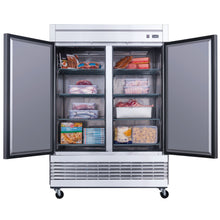 Chef AAA - T55F Commercial 55" Reach-In Freezer Solid 2 Door 40 cu.ft. - T55F