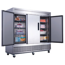 Chef AAA - T83R Commercial 83" Reach-In Refrigerator 3 Solid Door Stainless Steel 64 cu.ft. - T83R