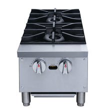 Chef AAA - TCHPA12 Commercial 12" Countertop Hot Plate with 2 Burners - TCHPA12