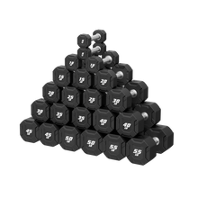 Major Fitness Urethane Octagonal-Shield Dumbbells - DBSET5-55