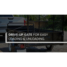 DK2 Single Axle Utility Trailer - Black 5FT X 7FT