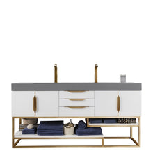 James Martin Vanities Columbia 72" Double Vanity - 388-V72D-AGR-MB-DGG