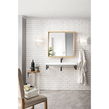 James Martin Vanities Milan 35.4" Square Cube Mirror - 803-M35.4-GW