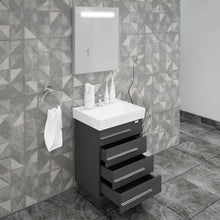 Casa Mare Domenico 32" Bathroom Vanity and Ceramic Sink Combo with LED Mirror - Domenico80GG-32