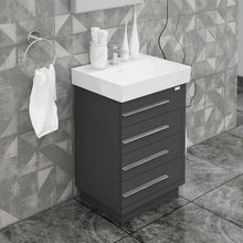 Casa Mare Domenico 32" Bathroom Vanity and Ceramic Sink Combo with LED Mirror - Domenico80GG-32
