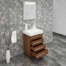 Casa Mare Domenico 32" Bathroom Vanity and Ceramic Sink Combo with LED Mirror - Domenico80GG-32