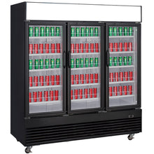 Chef AAA - TSM69R Commercial 78" 3 Glass Door Refrigerator 69.43 cu.ft. - TSM69R