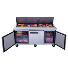 Chef AAA - TSP72M Commercial 72" 30 Pan Salad Sandwich Food Prep Table Refrigerator Mega Top - TSP72M