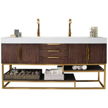 James Martin Vanities Columbia 72" Double Vanity - 388-V72D-AGR-MB-DGG