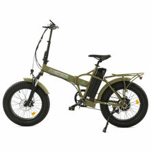 Ecotric 48V Fat Tire Portable & Folding Electric Bike with Color LCD Display - NS-FAT20850C-RD+HHJ850-RD