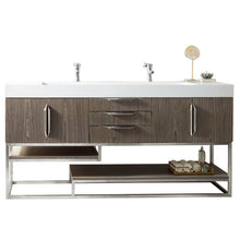 James Martin Vanities Columbia 72" Double Vanity - 388-V72D-AGR-MB-DGG