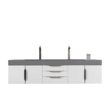 James Martin Vanities Mercer Island 72" Double Vanity - 389-V72D-AGR-G-DGG