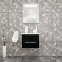 Casa Mare Elke 32" Bathroom Vanity and Ceramic Sink Combo with LED Mirror - Elke80GB-32