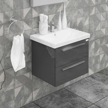 Casa Mare Elke 24" Bathroom Vanity and Ceramic Sink Combo with LED Mirror - Elke60GB-24