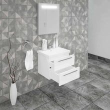 Casa Mare Elke 32" Bathroom Vanity and Ceramic Sink Combo with LED Mirror - Elke80GB-32
