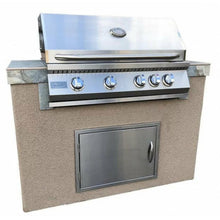 KOKOMO Panama 4' BBQ Island with 4 Burner Built In BBQ Grill - PANAMA