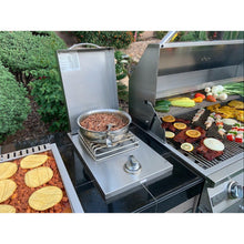 KoKoMo Teppanyaki, Griddle, Built-In BBQ Grill with Side Burner, Storage Drawers 7'6" - KO-7'6"-Tep-Side-5-Burn