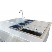 KoKoMo Built-In Bartender Cocktail Station With Sink Bottle Opener and Ice Chest - KO-BRTNDR