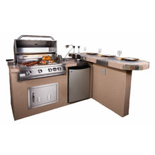 KoKoMo Aspen BBQ Island with 4 Burner Built In BBQ Grill - Aspen
