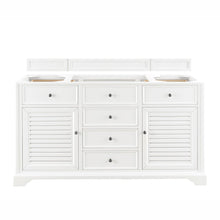 James Martin Vanities Savannah 60" Bright White Single Vanity - 238-104-V60S-BW-3AF