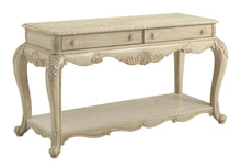 Char-Griller 30 Inch 2 Drawer Console Table with Bottom Shelf, Antique White - BM191258 - SKU_1769849890674_621