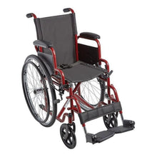 Char-Griller Ziggo ZG1400 14 in. Pediatric Manual Wheelchair with Wide Seat, Red - SKU_1770027612863_841