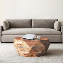 Char-Griller Bon 33 Inch Diamond Shape Acacia Wood Coffee Table With Smooth Top, Natural Brow - 1769842580606_94