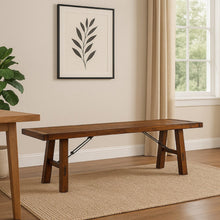 Char-Griller Reggie Bench, 72 Inch Brown Mahogany Wood, Metal Turnbuckle Accents -BM324853 -1769838418311_514