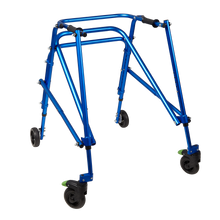 Tru Grit Klip 4 Wheeled Lightweight Walker/Gait Trainer – Large Blue - 1770266670106_189