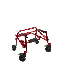 Tru Grit Klip 4 Wheeled Lightweight Walker/Gait Trainer with Seat – Extra Small Red - 1770268434960_0