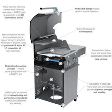 Saber Grills: 500 Series 3-Burner Cart Grill (LP) - R50CC0617