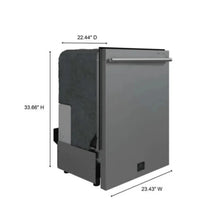 Forno Romano 24 Inch Built-In Stainless Steel Tall Tub 52 dBA Top Control Dishwasher - FDWBI8035-24S