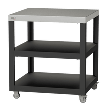 XO APPLIANCE XOPIZZA1PREP Prep Cart for XOPIZZA1 Black On Stainless - XOPIZZA1PREP