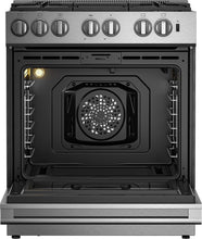 BLOMBERG APPLIANCES BGR30522SS 30in Gas 5 Burner range with 5.7 cu ft self clean oven, slide-in style in Stainless Steel - BGR30522SS