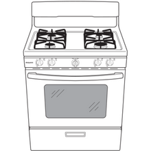 HOTPOINT Hotpoint 30" Free-Standing Gas Range with Cordless Battery Ignition White - RGBS200DMWW