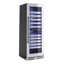 XO APPLIANCE XOU2470WDZGS Tall Dual Zone Wine Cooler, Glass with in Stainless Steel Trim in Stainless Steel - XOU2470WDZGS