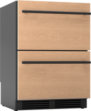 ZEPHYR Presrv Refrigerator Drawers, 24in Compact, Panel Ready, 2 Zone Custom Panel Ready - PRRD24C2AP