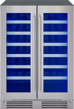 ZEPHYR Presrv Wine Cooler, 24in UC, SS+Gls, Fr Door, 2Z in Stainless Steel - PRW24C32CG