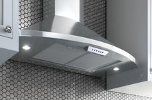 XO APPLIANCE XOS30SC 30" CCC 600/395 CFM Italian Made Wall Mount Chimney Range Hood in Stainless Steel - XOS30SC