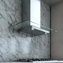 XO APPLIANCE XOQ30GC 30" CCC 600/395 CFM Wall Chimney Hood Stainless/Glass in Stainless Steel - XOQ30GC