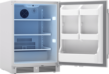 ZEPHYR Presrv Refrigerator, 24in Compact, Outdoor SS, Reversible, Lock, 1 Zone in Stainless Steel - PRR24C01ASOD