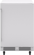 ZEPHYR Presrv Refrigerator, 24in Compact, Outdoor SS, Reversible, Lock, 1 Zone in Stainless Steel - PRR24C01ASOD