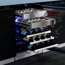 XO APPLIANCE XOU24WWGSL Wine and Weed 24" in Stainless Steel Glass, Left Hinge in Stainless Steel - XOU24WWGSL