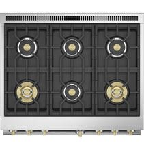 MONOGRAM Monogram 36" Dual-Fuel Professional Range with 6 Burners in Stainless Steel - ZDP366NTSS
