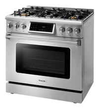 Thor Kitchen 36-Inch Tilt Panel Gas Range - Professional - TRG3601