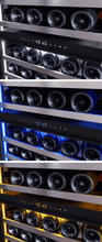 ZEPHYR Presrv Wine Cooler, 24in Full Size, SS+Glass, Reversible Door, 2 Zone in Stainless Steel - PRW24F02CG