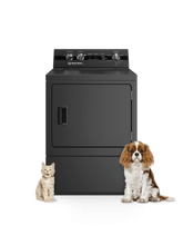 SPEED QUEEN DC5004BG DC5 Sanitizing Gas Dryer with Pet Plus Extended Tumble Steam Black - DC5004BG